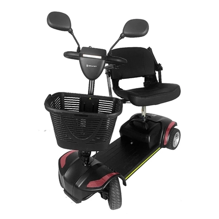 Scooter Elétrica LB Dobrável até 136 kg assento 44cm Dellamed