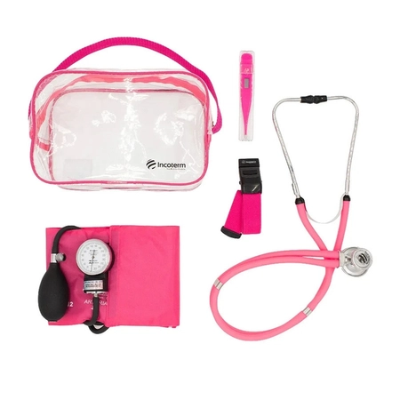 Kit Acadêmico Plus Incoterm Transparente K120 Pink