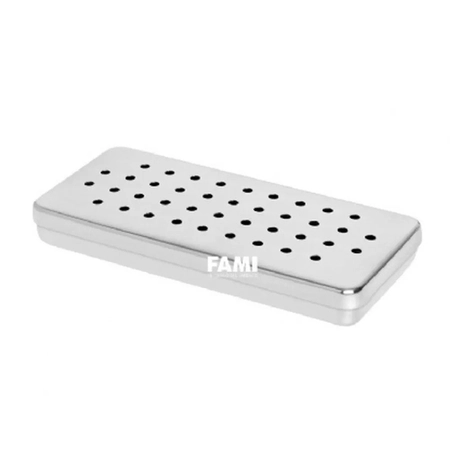 Estojo Perfurado Inox 18x08x02cm ECONOX