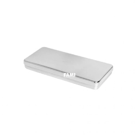 Estojo Liso Inox 18x08x02cm ECONOX