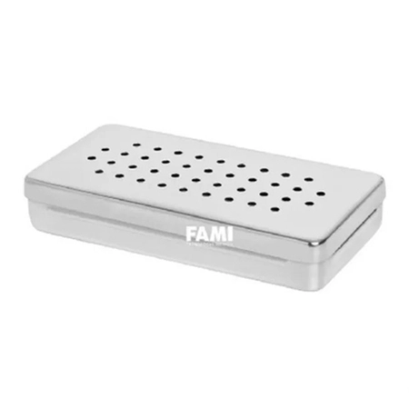 Estojo Perfurado Inox 20x10x03cm ECONOX