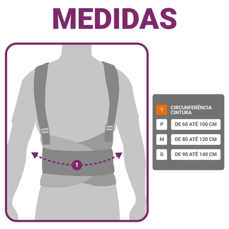Cinta Ergonômica com Suspensório Hidrolight M (OR1041)