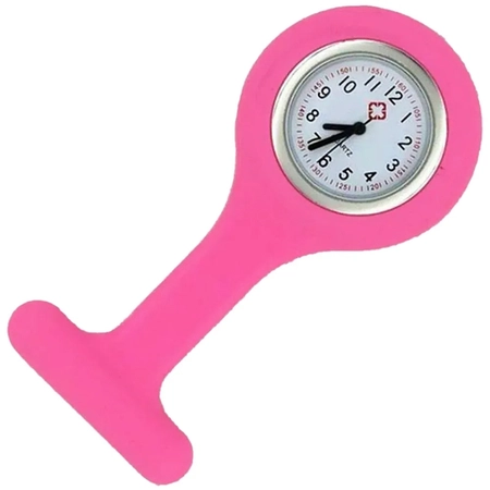Relógio de Lapela de Silicone Supermedy Pink