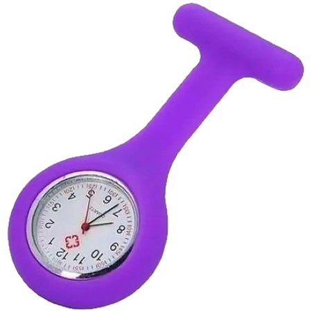 Relógio de Lapela de Silicone Supermedy Roxo