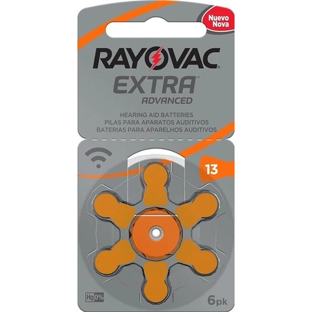 Bateria Auditiva Rayovac Extra 13 C/6 (13AUX-6XEBRA)