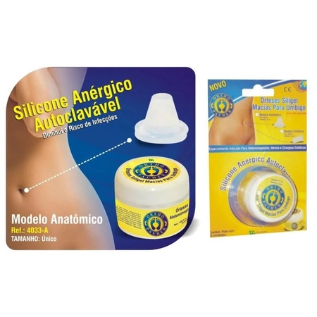 Órtese Siligel Anatômico para Umbigo Ortho Pauher (4033A)