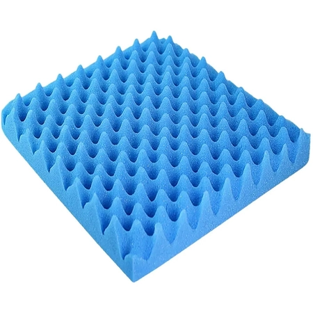 Almofada Caixa de Ovo Quadrada Zedamed Azul/Cinza D28