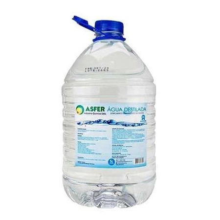 Água Destilada Asfer 5 Litros