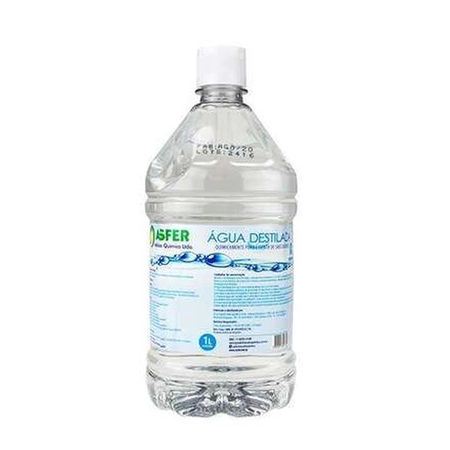 Água Destilada Asfer 1 Litro
