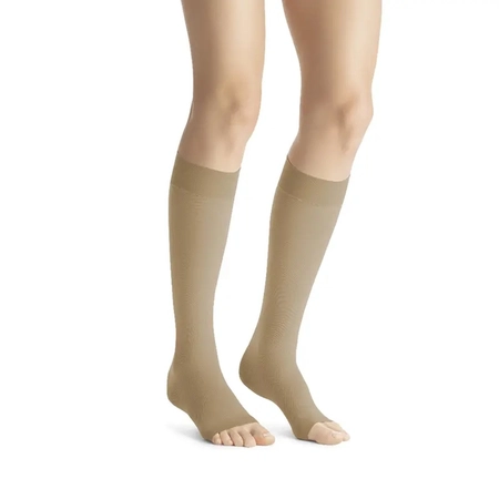 Meia 3/4 Jobst 20-30mmHg Opaque M Natural (Ponteira Aberta)