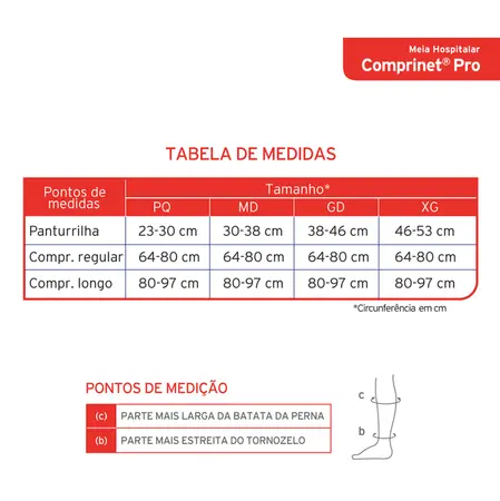 Meia Antitrombo Jobst 3/4 18mmHg G