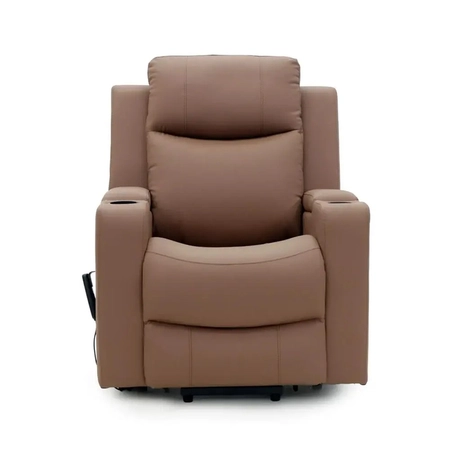 Poltrona Reclinável com Elevação Theralift Theramart Royal Couro (TM3010)