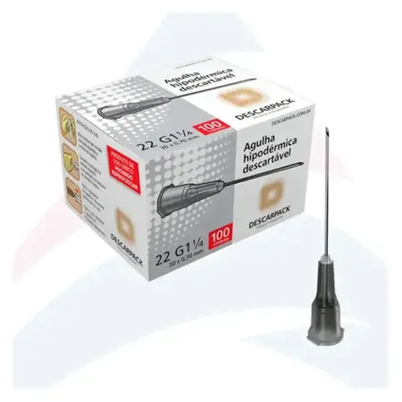 Agulha Descartável Descarpack 25x7 C/100